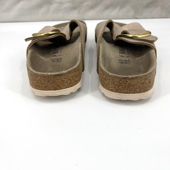 Birkenstock Narrow Siena Big Buckle Washed Metallic Rose Gold Sandals - Picture 10 of 14